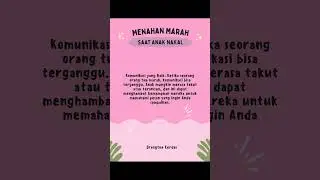 Menahan marah
