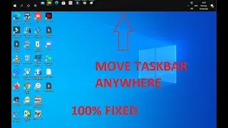 Lock the taskbar or Move taskbar anywhere easy method