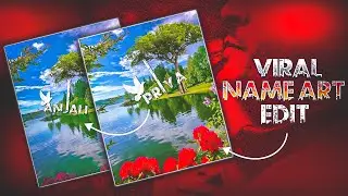 🔥Alight motion Video Editing| Hanging Name Art Video editing| How to Make Name Art Video Capcut