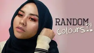 Random Colors Makeup Challenge?! ft. Yasmeen Razak