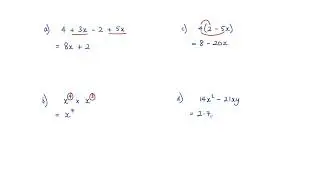 Mixed Algebra Questions