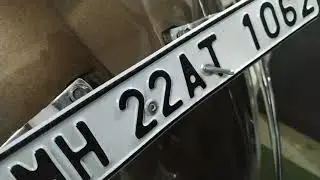 How can install the two wheeler number plate easy and quick process