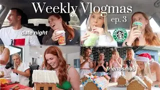 WEEKLY VLOGMAS ep.3 | Starbucks holiday drinks, friendsmas party + more