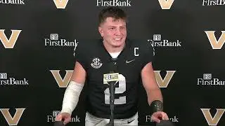 Vandy Football - Diego Pavia Postgame Interview vs. Virginia Tech