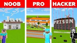 Minecraft NOOB vs PRO vs HACKER : PRISON ESCAPE CHALLENGE - Minecraft Animation