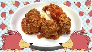 PORCUPINE MEATBALL BAKE!!  OLD FASHIONED GOODNESS!!