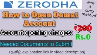 How to open Demat account in Zerodha (English) | Zerodha Demat account opening | Today's Encyclo