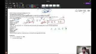 3216 Lexicographically Smallest String After a Swap || How to 🤔 in Interview || String 🔥