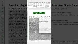 How to split CSV data in Excel using Text to Column! 
