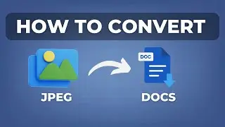 How To Convert Image To Text  Using Google Docs (JPEG to DOCX)