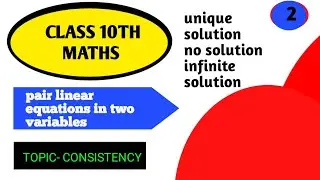 pair of linear equations in two variables class 10th