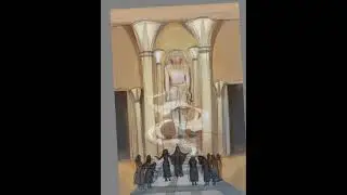 Concept art. Egyptian temple