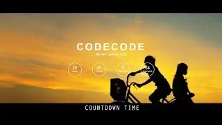 Countdown comingsoon in JS using HTML & CSS | Javascript Tutorial