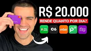 How much does R$20,000.00 invested in NuConta, PicPay, Banco Inter, PagBank, or C6 Bank yield per...