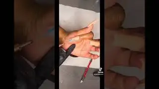 Nails for beginners/ Blue French Tip