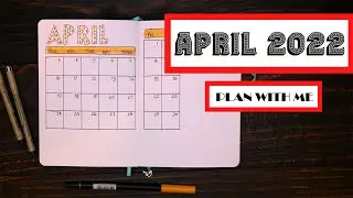 Plan with me - A Minimalist Bullet Journal Planner for April 2022