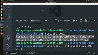 firebase cli is incompatible with Node.js | Fixed