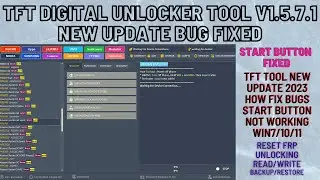 TFT DIGITAL UNLOCKER TOOL V1.5.7.1 ALL BUG FIXED|TFT MTK DIGITAL TOOL NEW UPDATE FIXED BUG|TFT TOOL