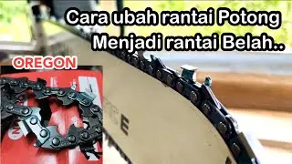 Cara mengubah Rantai potong  menjadi Rantai Belah#chainsaw stihl#Oregon#ms383#Gergaji mesin