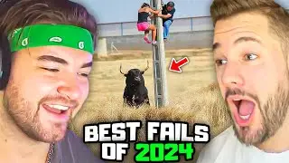 KingWoolz Reacts to FAILS OF THE YEAR SO FAR!! w/ Mike | 2024 Part 1