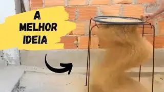 VEJA QUE IDEIA BRILHANTE PARA A CONSTRUÇÃO | PENEIRAR AREIA FÁCIL SEM SOFRER