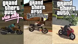 BIKE RIDE COMPARISON IN GTA || GTA VICE || GTA SAN ANDREAS || GTA V