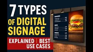 7 Types of Digital Signage Explained | Best Use Cases for Businesses