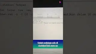 CARA MEMATIKAN KOMPUTER MENGGUNAKAN NOTEPAD #windows #tutorial #laptop