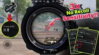 3x Recoil Control Sensitivity Settings BGMI | BGMI Sensitivity Settings For No Recoil