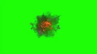 HD Green Screen ✩ Aerial Explosion