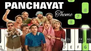 Panchayat Theme Song 🔥 | Piano tutorials | Piano Notes | Piano Online #pianotimepass #panchayat