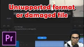Resolve : Unsupported format or damaged file