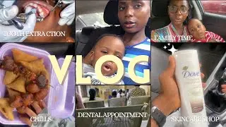 Weekend Vlog:Dental Appointment&Tooth Extraction, Skincare shopping,Teaching my 8months old Patience