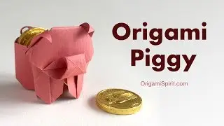 Origami Pig and Candy Box