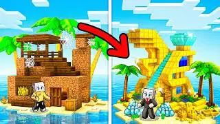 Da CASA sull'ISOLA POVERA a CASA sull'ISOLA MILIONARIA in Minecraft...