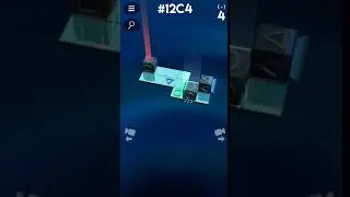 Cubor. Daily Levels. 02/18/2018. Level 12C4. Walkthrough. 3 Stars.