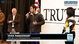 Vivek Ramaswamy visits Dubuque
