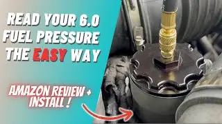 Ford 6.0 Fuel Pressure the EASY WAY!  Fuel Filter Cap with NPT Fitting