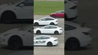 Every Tesla Drag Race S 3 X Y #dragrace #youtubeshorts #tesla #ytshorts #shorts credit -Carwow