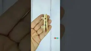 DIY Clothespin Magnet Car Craft Idea