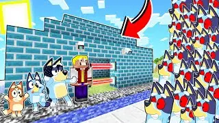 100% SAFE BASE VS BLUEY.EXE APOCALYPSE IN MINECRAFT