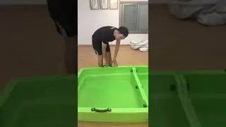 The folding boat for finishing or outdoor