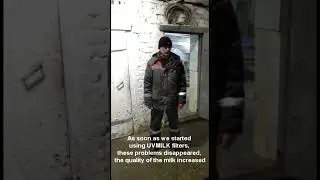 Using UVMILK filters at milk farm