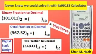 (English)DLD(Fl) |Ch-2| Fractional Number Conversion | Binary, Decimal, Octal, Hex- Using Calculator