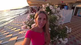 Sochi rest. Loo embankment 2020, evening