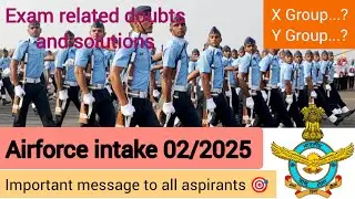 Airforce Agniveer intake 02/2025 aspirants 🎯 Exam related Doubts // exam-16 nov 2024