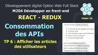 React JS Darija V10 - Consommation des APIs