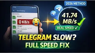 Telegram Download Speed Slow | Telegram Speed Increase | How To Speed Up Telegram Downloads