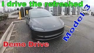 Refreshed Tesla Model 3 Highland Demo Drive. I get to drive the new Tesla Model 3