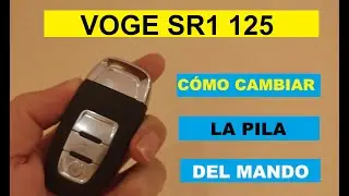 How to change the battery in the remote control of the Voge SR1 125